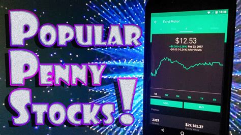 These are the best penny stock trading apps for both penny stock beginners and experts. Robinhood APP - MOST POPULAR PENNY STOCKS! - YouTube