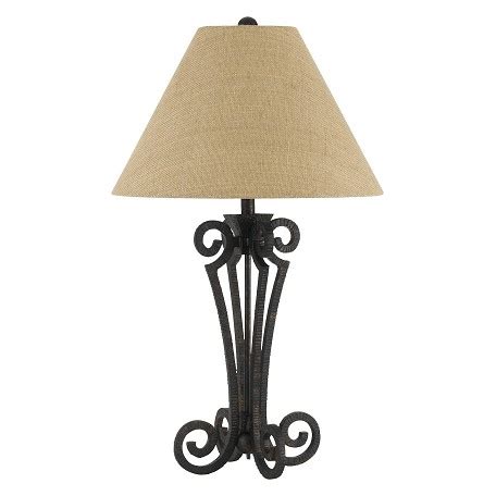 Lamps give your home space so much grace and elegance and if you are considering of buying a lamp then you have to think about the design and the use of this lamp. CAL Lighting 150W 3 Way Blacksmith Wrought Iron Table Lamp With Burlap Shade Matte Black BO ...