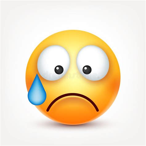 Smileyface With Emotionsrealistic Emoji Sad Or Happyangry Emoticon