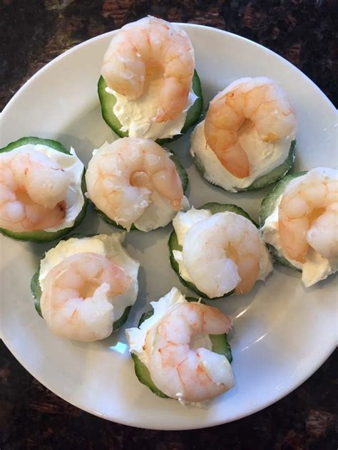 Sausage & shrimp appetizer with sriracha mayo (5 ingredients)gluten free palate. Keto Shrimp Cucumber Cream Cheese Bites - Melanie Cooks