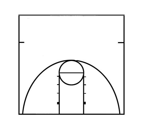 Printable Blank Basketball Court Diagram Images And Photos Finder