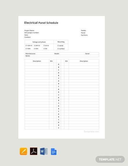 Eliminate each part of the diagram in sections until you discover the short in the wiring. FREE Circuit Panel Schedule Template - PDF | Word (DOC ...