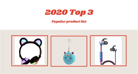 top 3 hot selling products in 2020