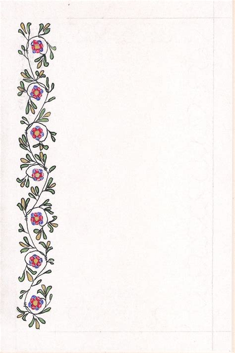 Fower Design Page Borders Border Design Borders For Paper Floral