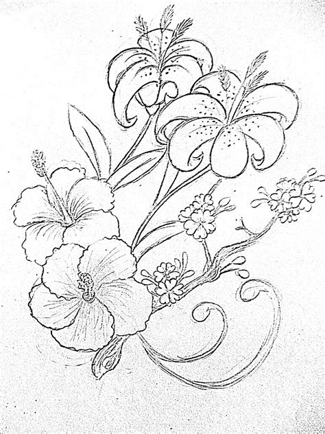 Tropical Flower Tattoo Design By Taliachan On Deviantart