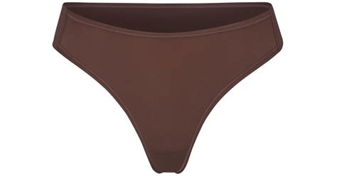 Skims Adaptive Fits Everybody Thong In Cocoa Brown Lyst