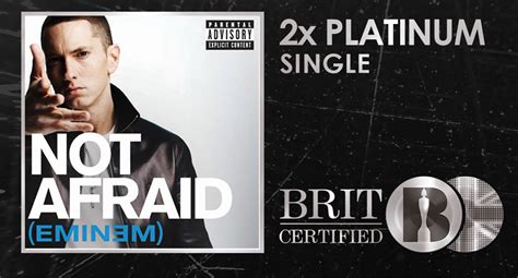 Eminem — Not Afraid Certified 2xplatinum In Uk Eminempro The