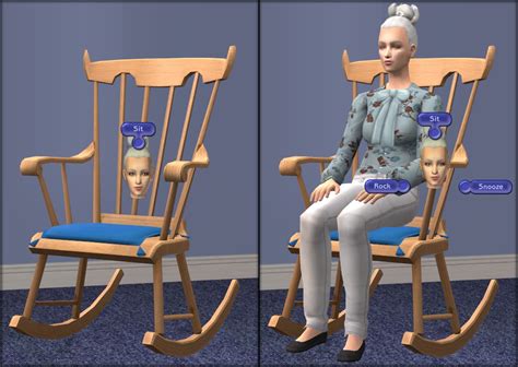 Mod The Sims Deluxe Rockable Snoozable Rocking Chair