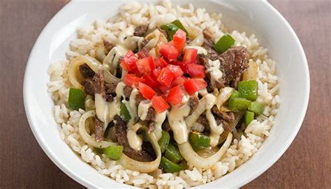 Creating a top and bottom. Philly_Cheesesteak_Rice_Bowl_610x350 | Recipes, Philly ...
