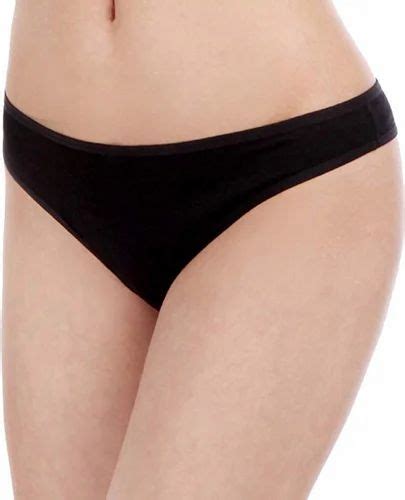 Lycra Cotton Plain Diving Deep Women Thong Black Panty At Rs 50piece In New Delhi
