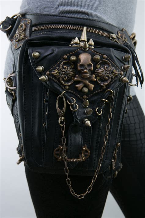 Buy Exclusive Gothic Steampunk Retro Rock Unisex Bag Belt Pouch Travel Pocket