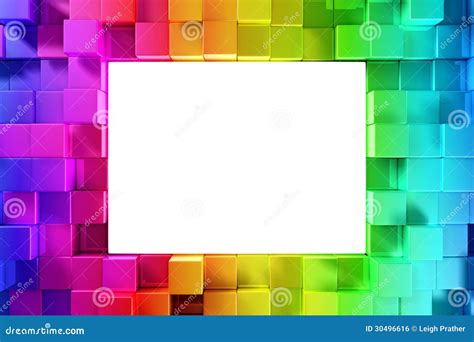 Rainbow Of Colorful Blocks Stock Illustration Illustration Of Graphic