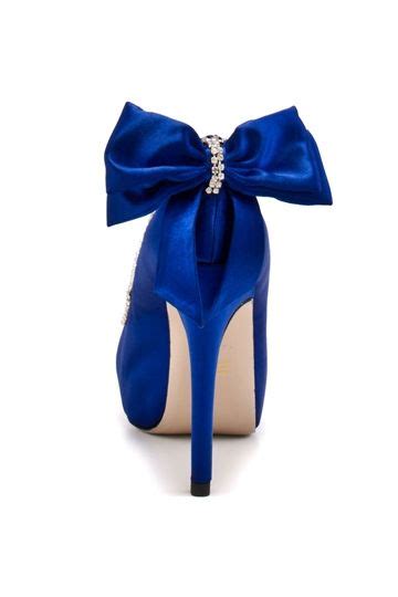 elegant white bowtie rhinestone decoration platform high heel shoes heels platform high heel