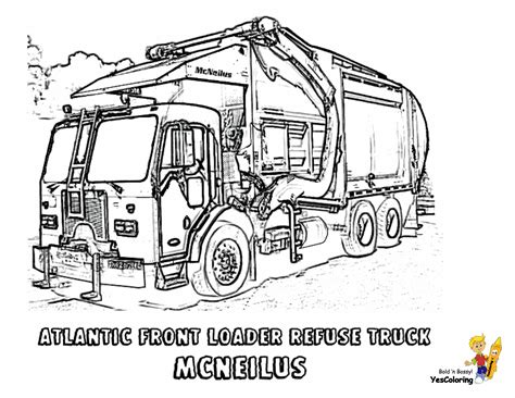 They develop imagination, teach a kid to be accurate and attentive. Grimy Garbage Truck Coloring Page | Garbage Trucks | Free ...