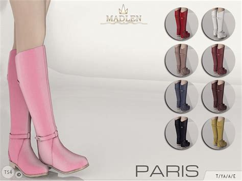 Madlensims Madlen Paris Boots Beautiful Sims 4 Cc Shoes Sims 4