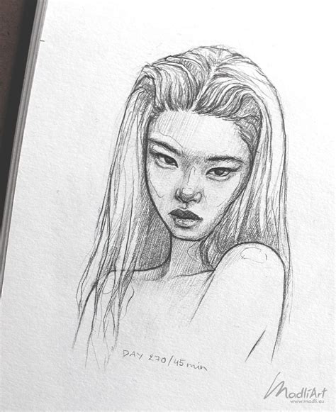 Learn To Draw Realistic Portraits In Pencil My Sketchbook Art I