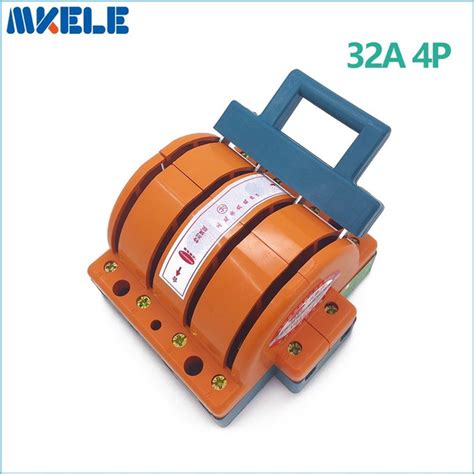 Wholesale Heavy Duty 32a 4p Double Throw Knife Disconnect Switch Delivered Safety Knife Blade