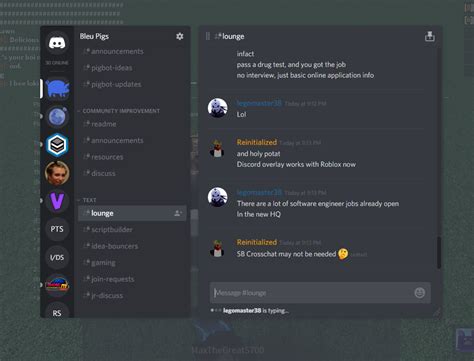 Enabling Discord Overlay Intergrating Voice Chatsecondary Chat