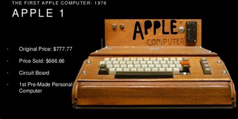 It was a computer, more specifically the 1976 apple i, which had distinctly convenient computer terminal circuitry and usability. Apple I | BiosMuseum