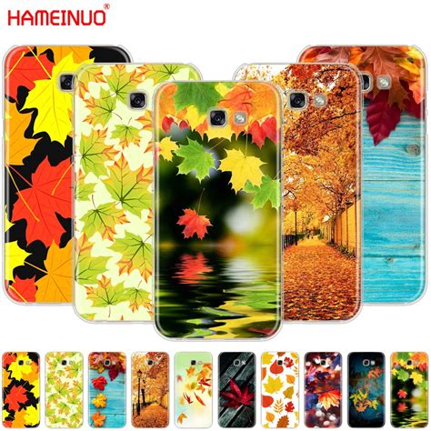 Hameinuo Autumn Leaves Yellow Gold Maple Leaf Cell Phone Case Cover For