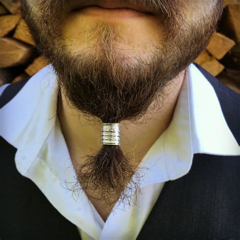 Dwarvendom Beard Bead Kit Tibetan Alloy Viking Beard Rings Etsy Uk