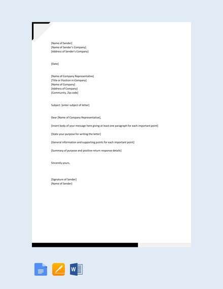Example of a formal letter and envelope. FREE 54+ Formal Letter Examples & Samples in PDF | DOC ...
