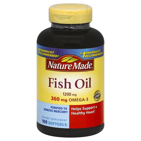 Nature Made Fish Oil 1200 Mg Softgels 100 Count