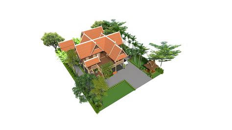 Khmer house on Behance | Architecture design drawing, Architecture design, Architecture
