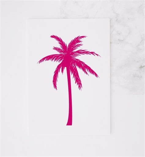 Palm Tree Print Tropical Print Digital Art Wall Art Etsy Paper Palm