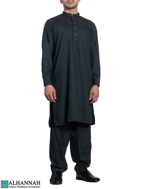 Mens Pakistani Style Salwar Kameez Forest Me919 Alhannah Islamic Clothing