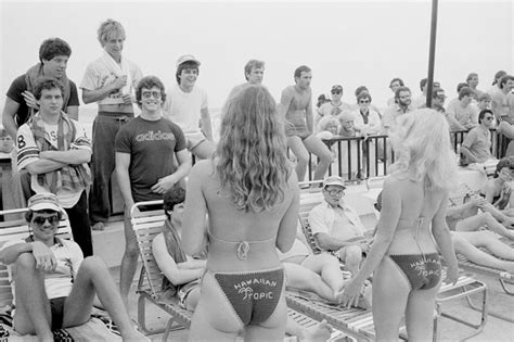 Spring Break In The 1980s Big Hair Tiny Swimwear