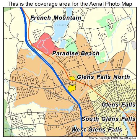 Glens Falls Ny 1875 Vintage City Maps Restored City M
