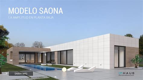 30 diseños de casas impresionantes de diferentes tipologías. Casa prefabricada de diseño modelo Saona 3D 1P 2.246 - inHAUS