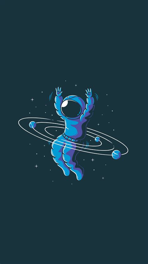 We present you our collection of desktop wallpaper theme: Space Astronaut Minimal iPhone Wallpaper - iPhone Wallpapers