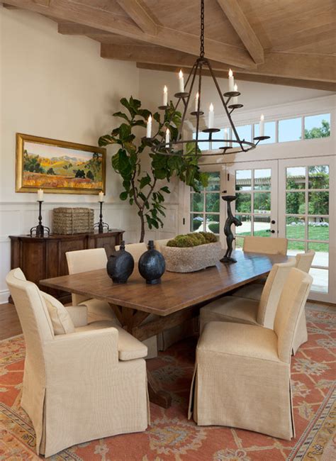 Contemporary Cape Cod Transitional Dining Room Santa Barbara By