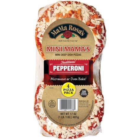 Mama Rosas Mini Mamas Traditional Pepperoni Mini Deep Dish Pizzas 4