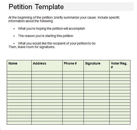 Featured petitions are often well written and very popular. 24+ Sample Petition Templates - PDF, DOC | Sample Templates