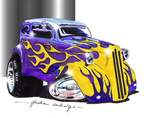Pin By Dan The Hot Rod Man 1 On Dap Of Drawing Cars Rods And Trucks 5 Cool Car Drawings Truck