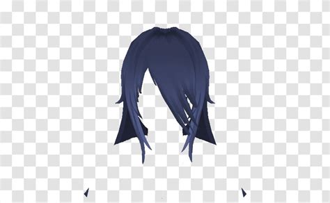 Yandere Simulator Hairstyle Blue Hair Outerwear Black Transparent Png