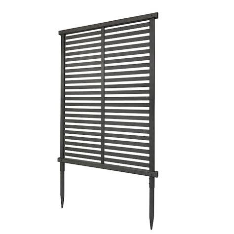 Enclo Privacy Screens Alpine Vinyl Screens 36 In W X 54 In H Charcoal