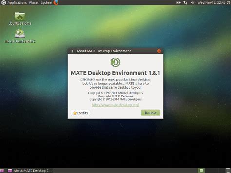 Top Panel Of The Mate Desktop Recovery For Linux Mint Mate Users