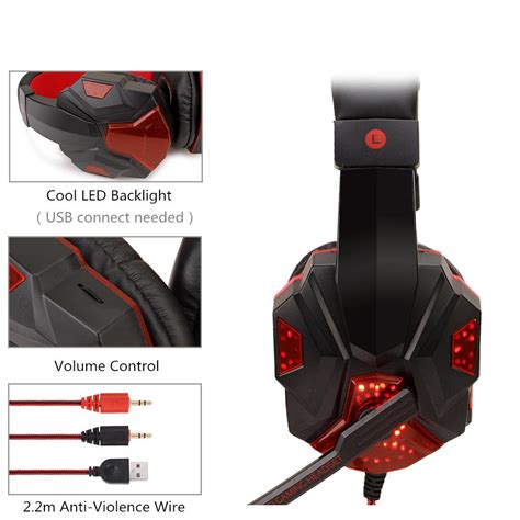 Sy830mv Led Gaming Headset Gamer Stereo Gaming Headphone With