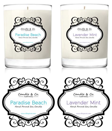 Download free adobe photoshop label templates at uprinting.com! Handmade Soy Candles Label Template - dLayouts Graphic ...