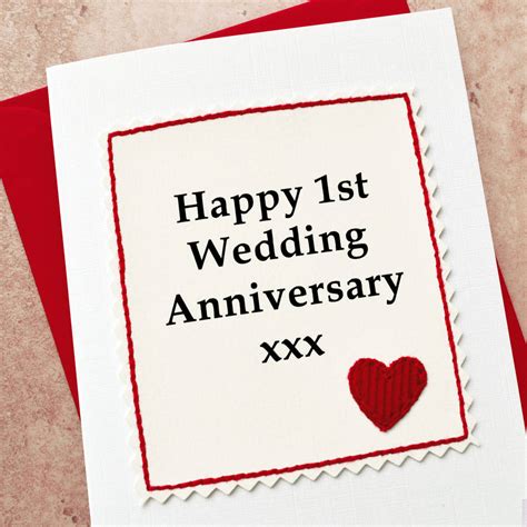 So, when you are searching for a unique gift for boyfriend, then, you can simply log in to our website and place an order. handmade first wedding anniversary card by jenny arnott ...