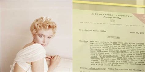 Here Is Marilyn Monroe S Skincare Routine From According To A Museum In New York Gma