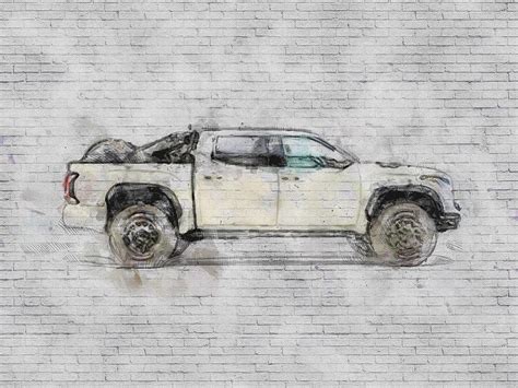 2021 Toyota Tundra Trd Desert Chase Side Exterior White Suv Japanese
