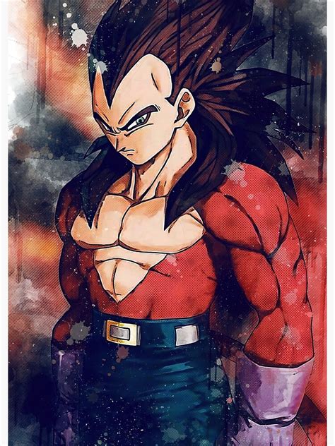 Prince Vegeta Ssj4 Art Print For Sale By Nathanielhast Redbubble