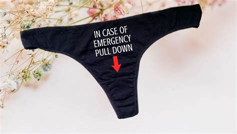 In Case Of Emergency Pull Down Panty Etsy