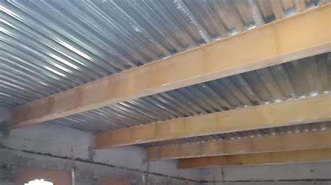 Long Span Steel Beam With Composite Deck Slab 156m Peb Youtube
