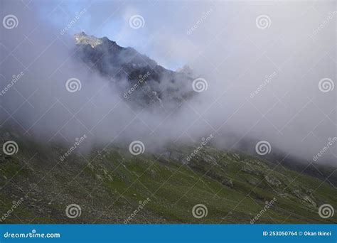 Foggy Mountain Morning Stock Photo Image Of Camp Range 253050764